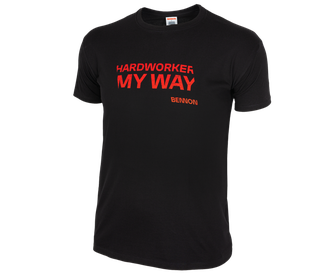 BENNON T-shirt HARDWORKER, black