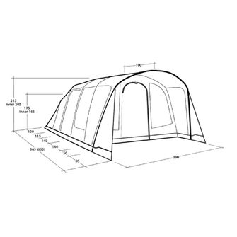 Outwell Tent Moonhill 6 Air for 6 persons