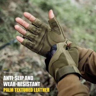 DRAGOWA TACTICAL Yankee short tactical gloves, green