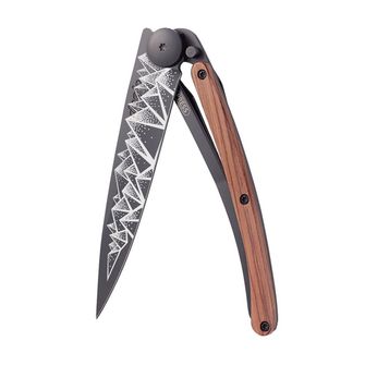 Deejo closing knife Tattoo Trek Black Coralwood