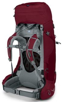 OSPREY hiking backpack ARIEL 55 II,  claret red