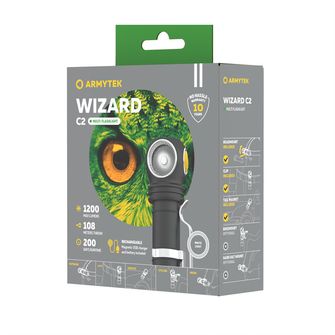 ArmyTek Wizard C2 Magnet White LED headlamp with magnetic holder 1200 lm 4800 h 64 g