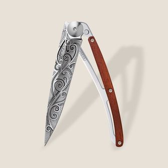 Deejo closing knife Tattoo Mirror Coralwood Pacific