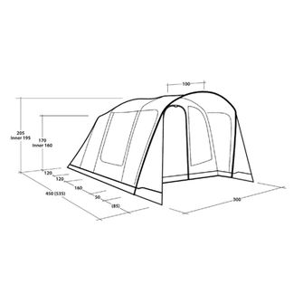 Outwell Tent Sunhill 5 Air for 5 persons