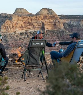 Klymit Ridgeline short camping chair, blue