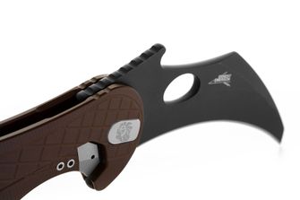 Lionsteel knife type karambit developed in cooperation with Emerson Design. L.E. ONE 1 A EB Earth Brown/Chemical Black