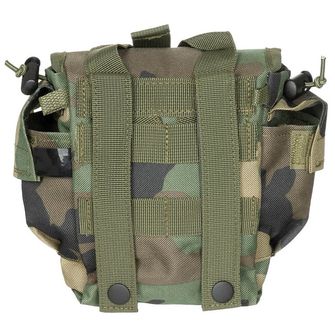 MFH Drinking Bottle Pouch, MOLLE, woodland