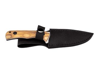 Herbertz robust belt knife, 10.1cm, wood Zebrano