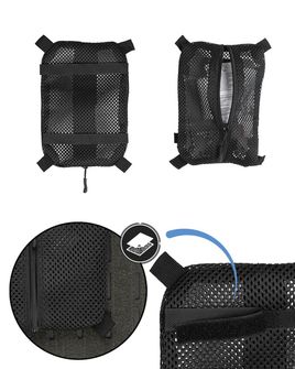 Mil-Tec black mesh bag with velcro small