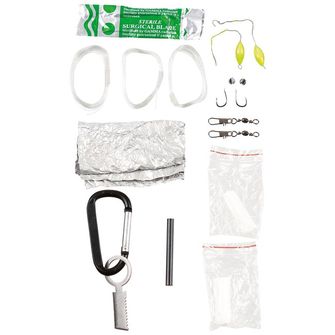 MFH Survival Kit, Parachute Cord, OD green/black