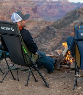 Klymit Ridgeline short camping chair, blue