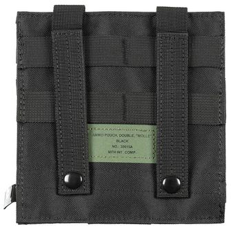 MFH Ammo Pouch, double, MOLLE, black