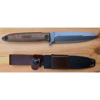 Walther Knife Blue Wood spear point walnut BWK 3