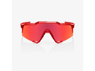 100% Speedcraft LE Peter Sagan Sunglasses, Gloss Translucent Red - Hiper Red Mirror