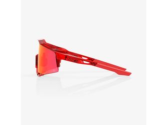 100% Speedcraft LE Peter Sagan Sunglasses, Gloss Translucent Red - Hiper Red Mirror