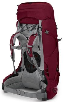 OSPREY hiking backpack ARIEL 65 II,  claret red