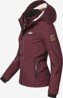 Marikoo Women&#039;s transitional jacket with hood Erdbeere, burgundy