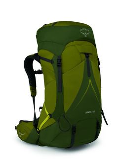 OSPREY hiking backpack ATMOS AG LT 65,  scenic valley/green peppercorn