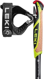 Ski poles XTA 6.5 Vario, black-white-neonyellow, 145 - 165 cm