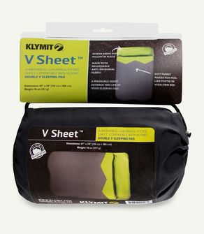 Klymit Double V Sheet Protective Cover for Carrycot, green-grey