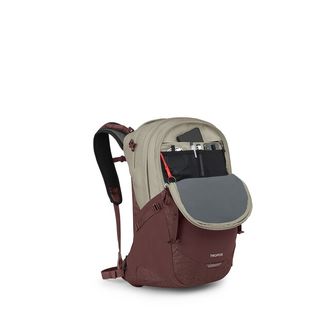 OSPREY city backpack TROPOS,  sawdust tan/raisin red