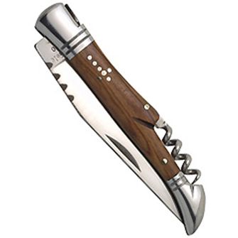 Baladeo Tradition pocket knife with corkscrew, olive handle