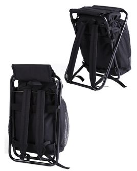 Mil-Tec black backpack with chair