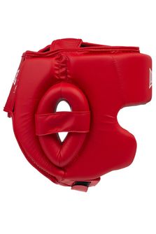 Lonsdale Stanford Box training helmet head protector, red