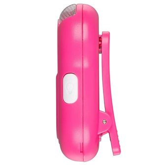 Sabre Red Clip-on LED Personal Alarm, 120db, Pink