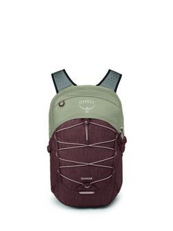 OSPREY city backpack QUASAR,  sawdust tan/raisin red