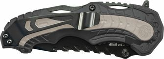 Smith and Wesson M&amp;P M.A.G.I.C. pocket knife with assistance 8.6 cm, black, gray, aluminum, gum