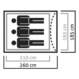 Salewa Litetrek tent for 3 persons