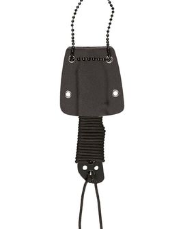 Mil-Tec paracord neck knife with chain 10,5 cm