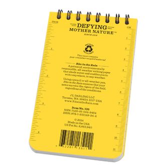 Rite in the Rain All Weather Notebook yellow No. 135