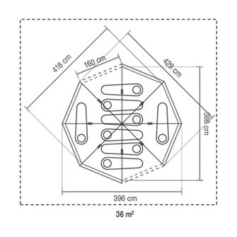 Coleman Octagon BlackOut tent for 8 persons