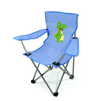 BasicNature Children&amp;#39;s camping chair blue dinosaur