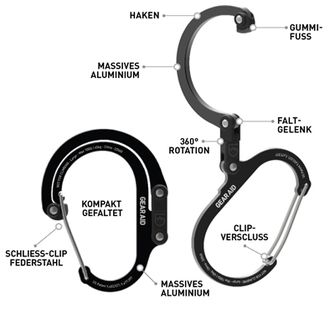 GearAid Carabiner black L