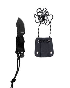 Mil-Tec paracord neck knife with chain 9 cm