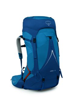 OSPREY hiking backpack ATMOS AG LT 50,  night shift/scoria blue