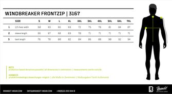 Brandit Frontzip Windbreaker jacket, anthracite