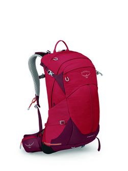 OSPREY hiking backpack STRATOS 24,  poinsettia red