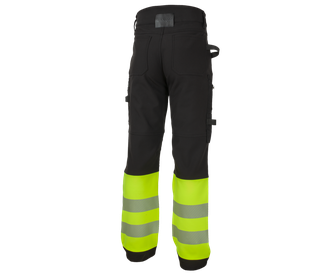 BENNON Work trousers REFLECTOS, black/yellow