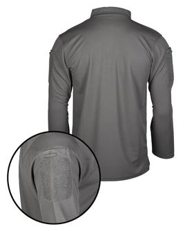 Mil-Tec urban grey tactic. long sleeve polo shirt quickdry