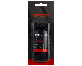 BENNON shoelaces Laces Black Box 210 cm