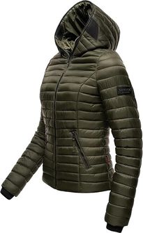 Navahoo Women&#039;s transitional jacket with hood Kimuk, olive