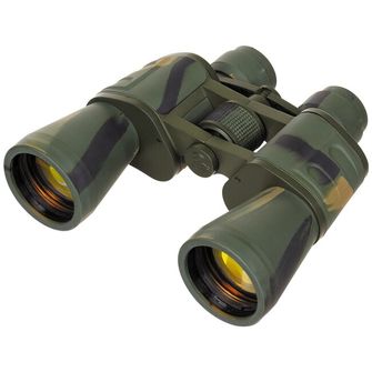 MFH Binocular, foldable, 10 x 50, woodland, Ruby lense