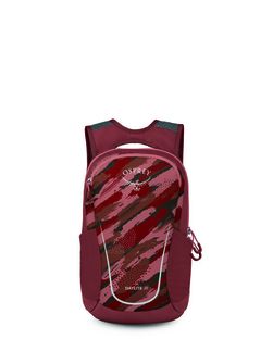 OSPREY hiking backpack DAYLITE JR,  brush strokes print/red canyon