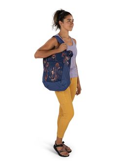 OSPREY city backpack DAYLITE TOTE PACK,  wild blossom print/alkaline