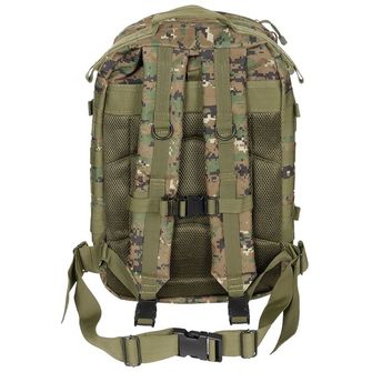MFH US Backpack, Assault II, digital woodland