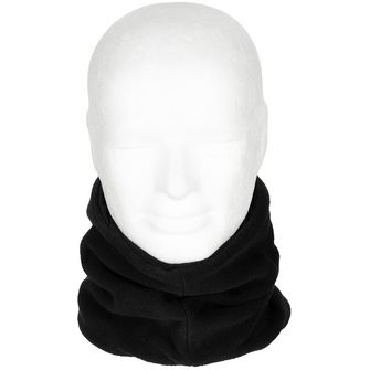 MFH Neck Gaiter, Fleece, black, with head covering